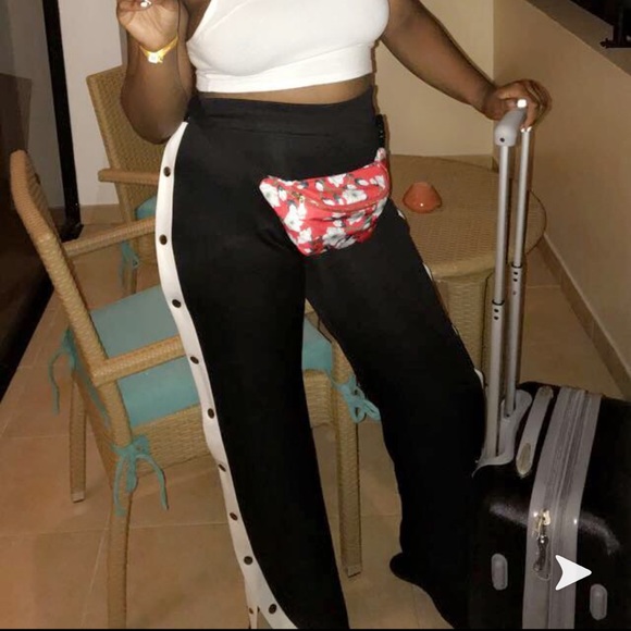 Side Button Joggers - Picture 1 of 2